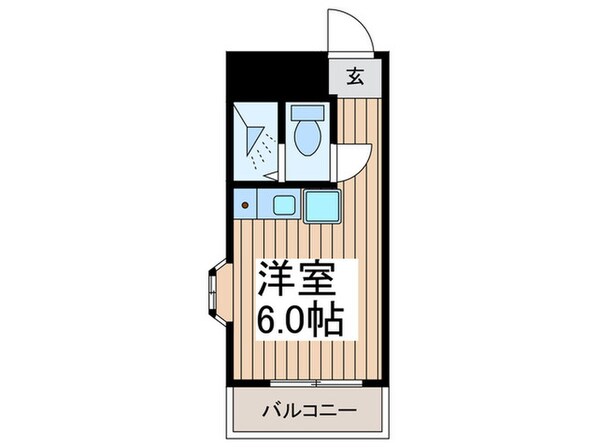 稲荷町マンションの物件間取画像